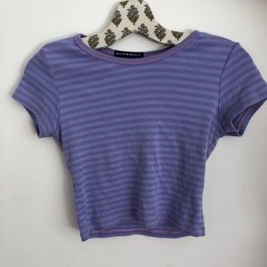 Brandy Melville striped crop top